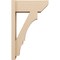 Ekena Millwork 8-in W x 20-in D x 32-in H Balboa Slat Rough Cedar Woodgrain TimberThane Outlooker, Primed Tan OUTUR080X20X32BOA24RCPR - alternate 2